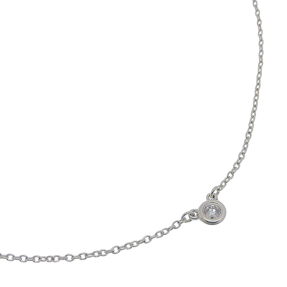 【TIFFANY&Co.】ティファニー バイザヤード エルサペレッティ シルバー925×ダイヤモンド レディース 1.6g ネックレス