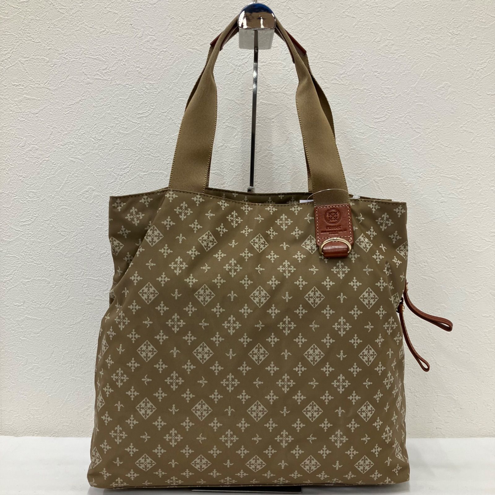 5355 russet ラシット トートバッグ ハンドバッグ ベージュ ナイロン 