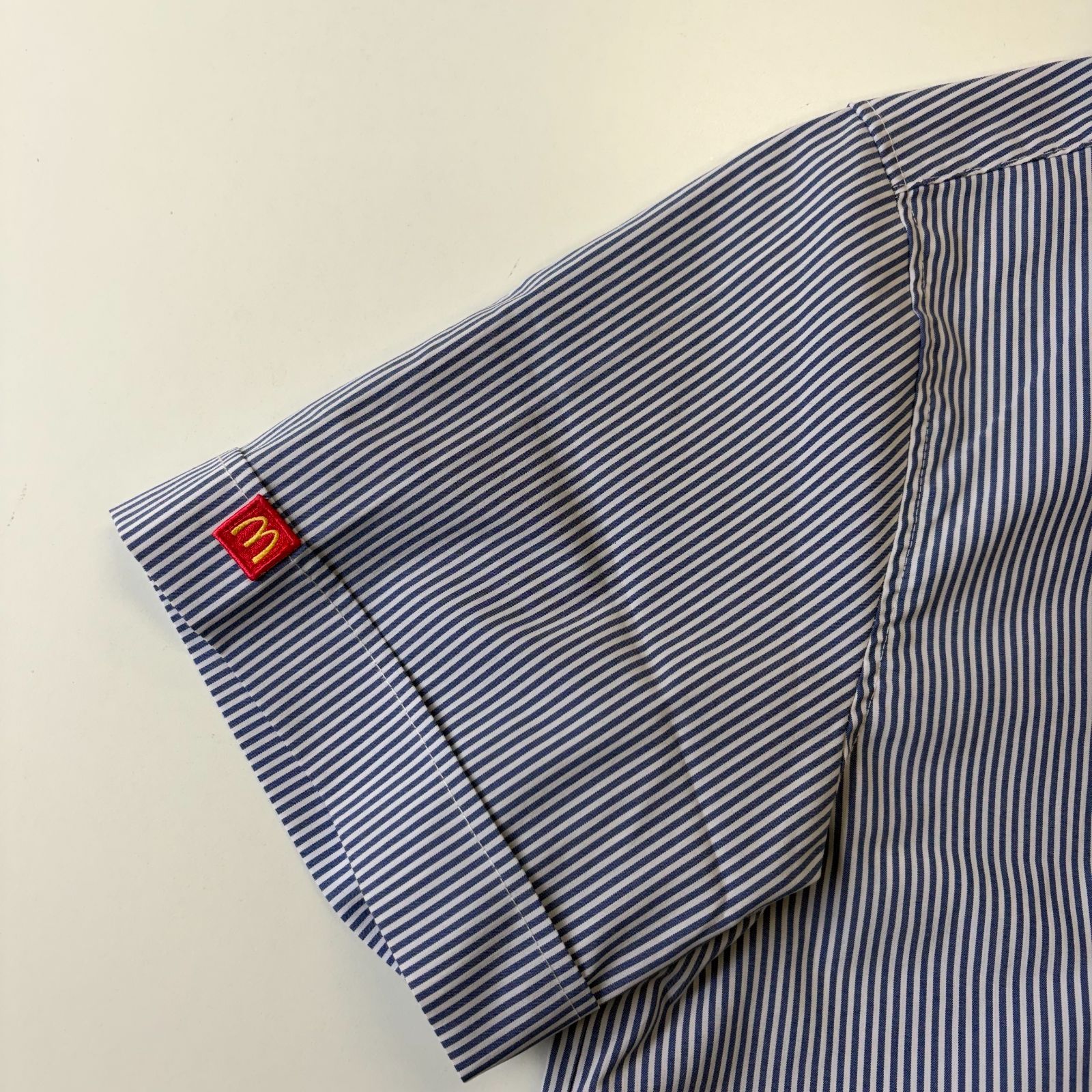 非売品】 MacDonald 半袖 ストライプシャツ XLサイズ マクドナルド 