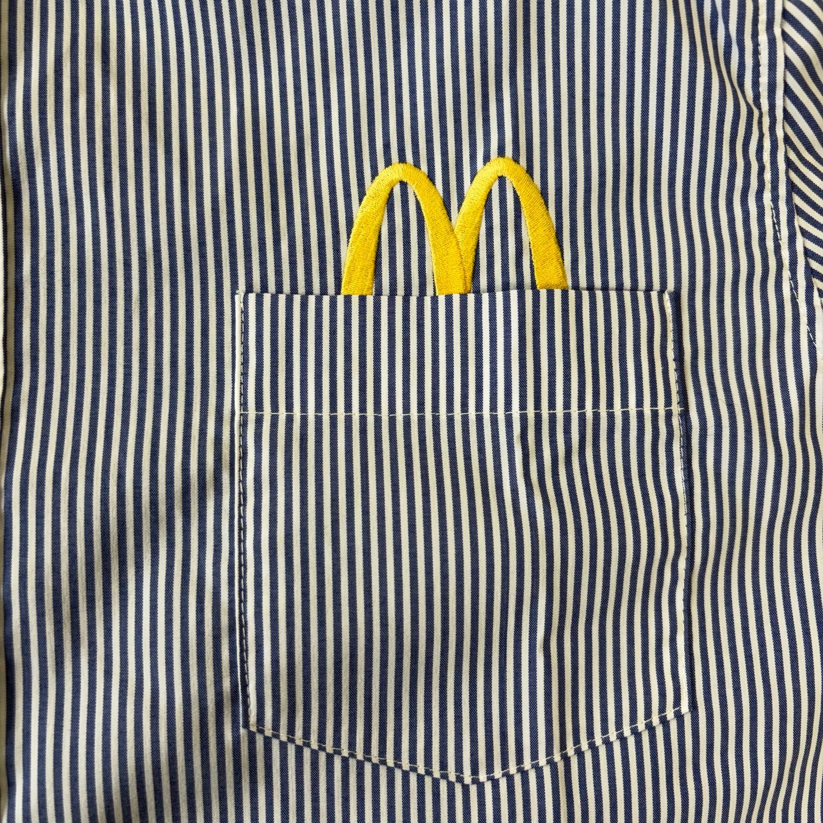 非売品】 MacDonald 半袖 ストライプシャツ XLサイズ マクドナルド 