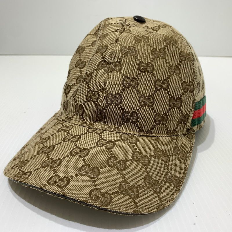 【現状渡し品】 GUCCI グッチ GG CANVAS BASEBALL CAP 200035 キャンバス ベースボール キャップ 帽子 【183-260622-ko-14-tei】