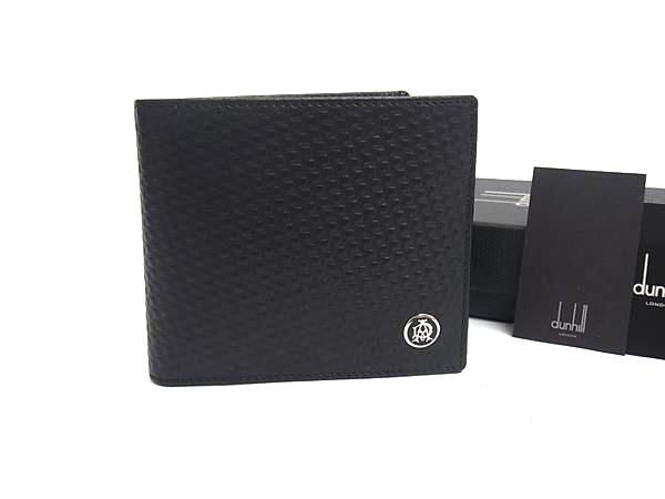 新品同様 dunhill ダンヒル マイクロディーエイト レザー 二つ折り