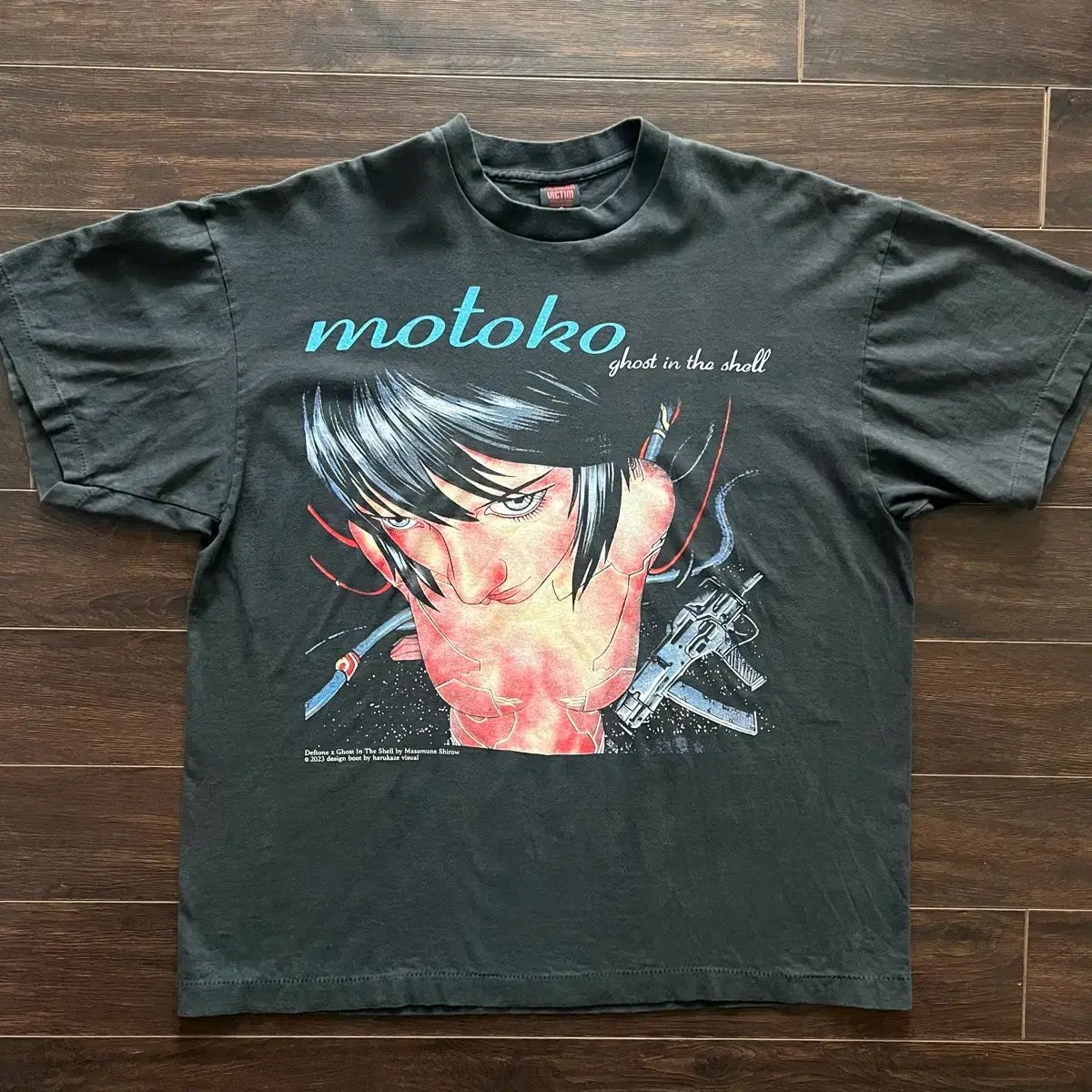 XL 攻殻機動隊 モトコ x Deftones バンド ブートレグ Tシャツ