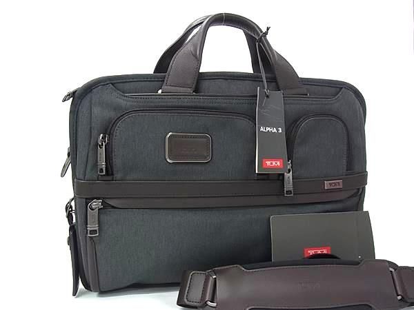 ■新品同様■ TUMI トゥミ 117316-1009 アルファ3 T-Pass M スリム 2WAY ハンドバッグ ショルダー ブリーフケース 斜め掛け FQ8425