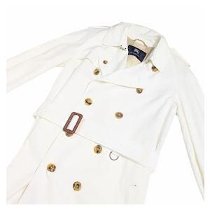 希少 美品 BURBERRY バーバリーロンドン トレンチコート ホワイト BURBERRY LONDON バーバリー ロンドン トレンチコート BBA44-407-01