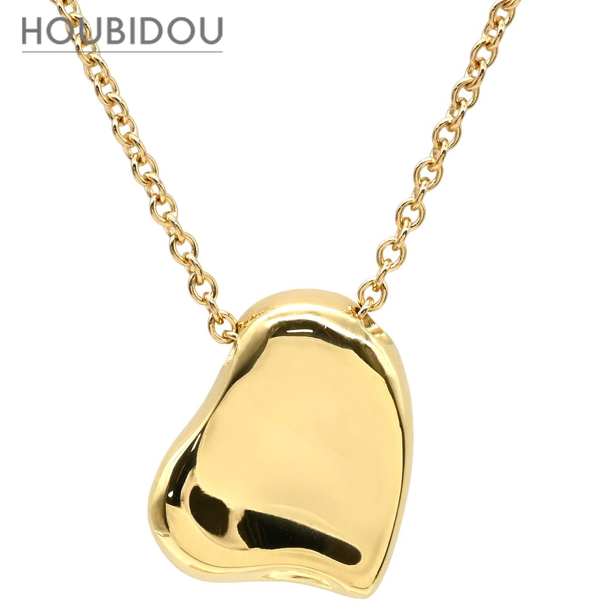 ティファニー Tiffany & Co ネックレス フルハート イエローゴールド T＆Co. 18K 18金 750 YG エルサペレッティ 【中古】