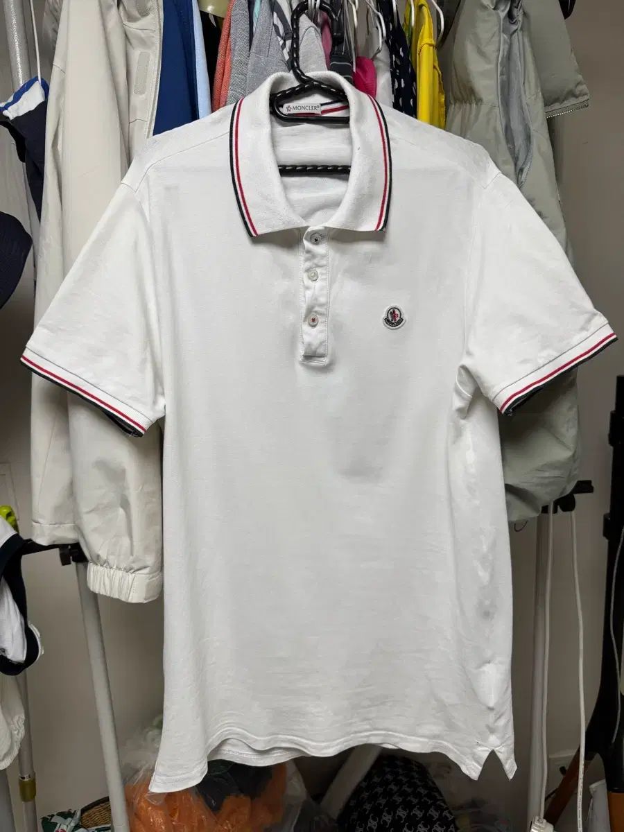 MONCLER モンクレール 半袖 カラーTシャツ 白