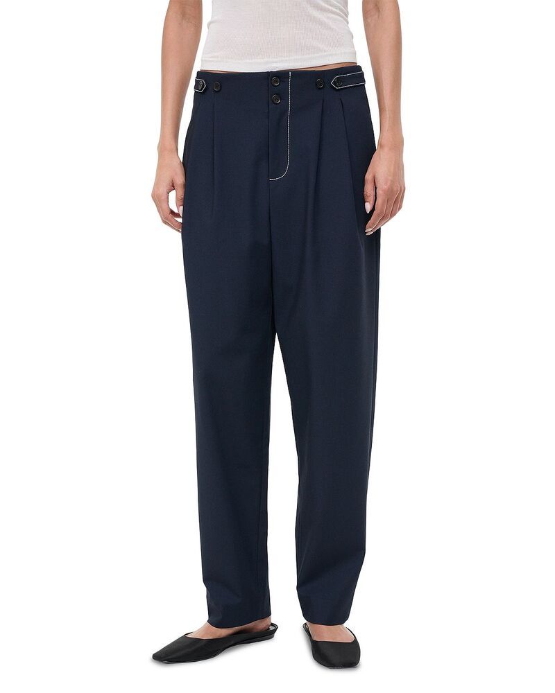 スタウド レディース ボトムス カジュアルパンツ STAUD Heath Pants Navy ネイビー