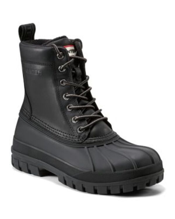 ハンター メンズ シューズ ブーツ・レインブーツ レース Hunter Mensouthallace Up Boots Black ブラック