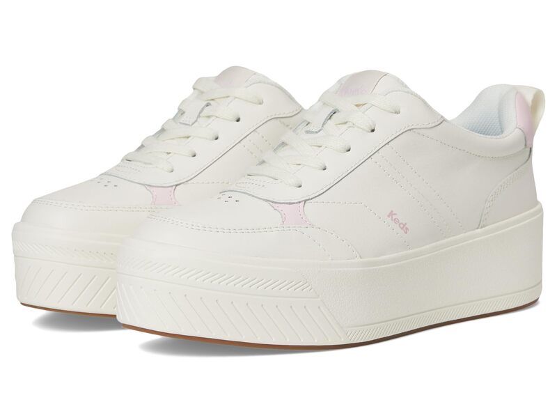 ケッズ レディース シューズ スニーカー レース Keds Skyler II LaceUp Snow WhiteLight Pink Leather ホワイト