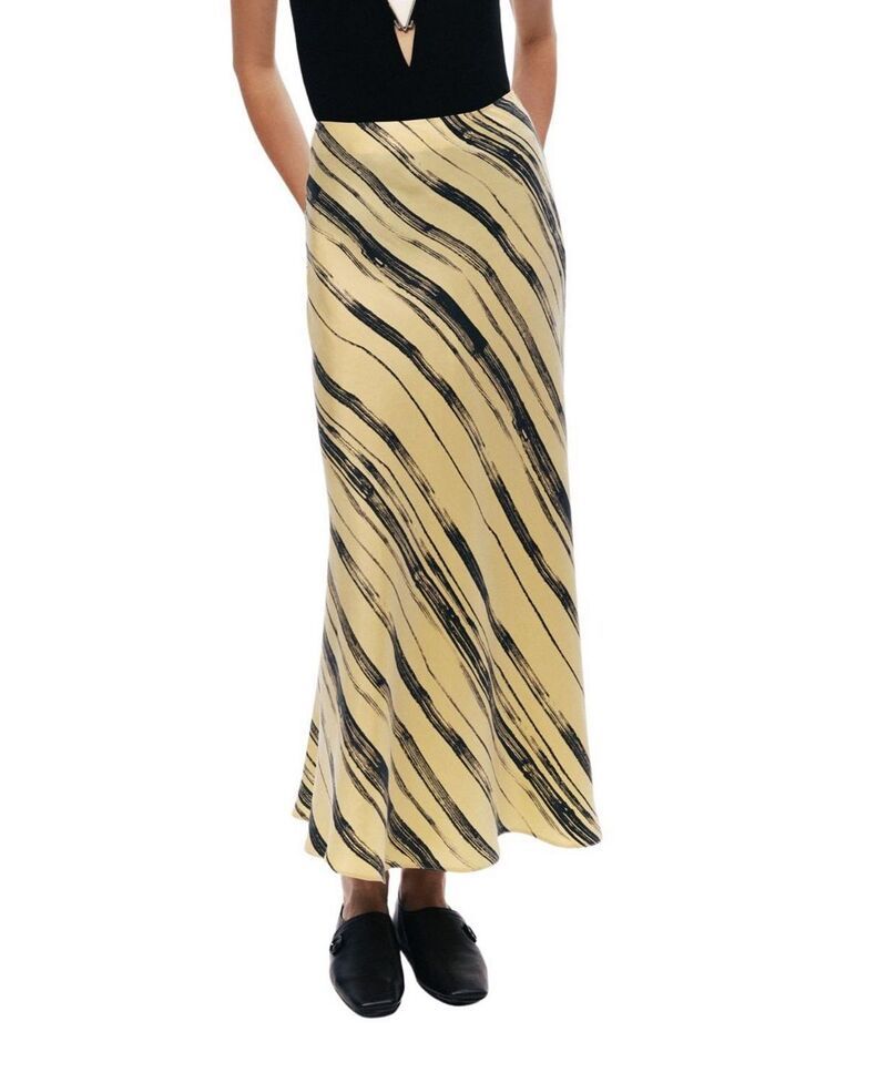 ノクチューン レディース ボトムスカート プリント ミディ NOCTURNE Printed Midi Skirt MultiColored マルチカラー