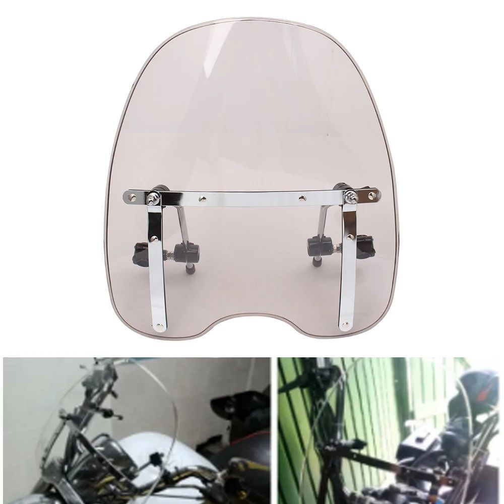 MOTORCYCLE SMOKE 7/8インチ1インチ WINDSHIELD WINDSCREEN HARLEY HONDA OW ACE 750 AERO SPIRIT 1100 YAMAHA DYNA