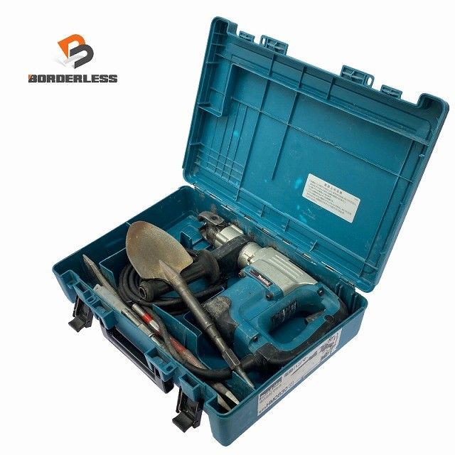 ☆中古品☆makita マキタ 100V 電動ハンマー HM0830 ケース付 六角軸 コンクリートブレーカー はつり機 ハツリ機 斫り機 破砕 粉砕130625