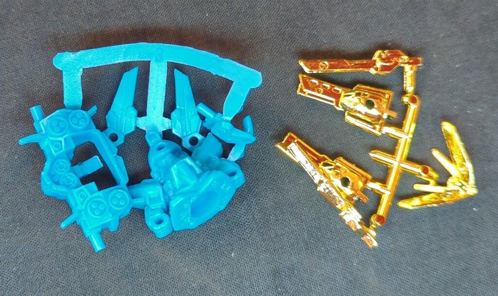 バンダイ SDガンダムアール 0019 SDガンダムR Gファルコン+ダブルエックス 青色