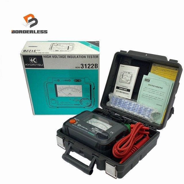 ☆未使用品☆ KYOURITSU 共立電気計器 高圧絶縁抵抗計 KEW3122B 電動工具130645