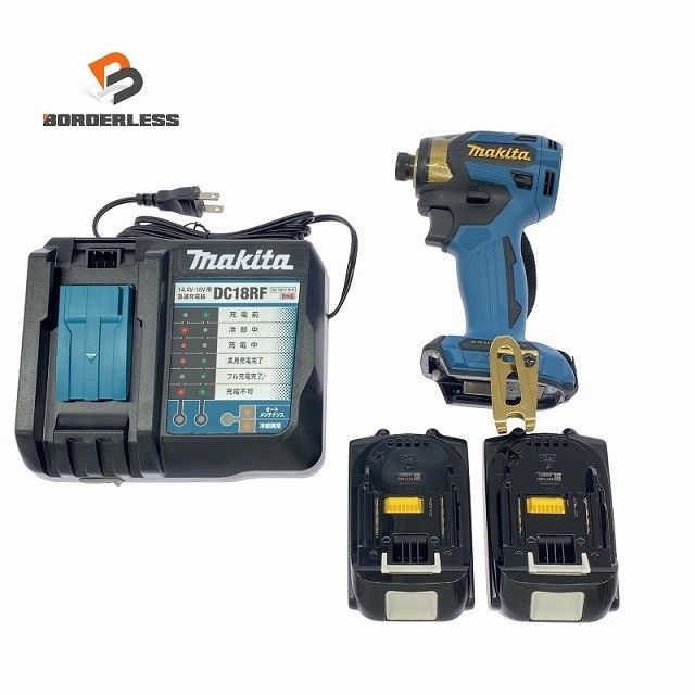 ☆未使用？美品 コメント必読☆makita マキタ 18V 充電式インパクトドライバ TD173DGXPB プレミアムブルー LXT20周年記念カラー130663
