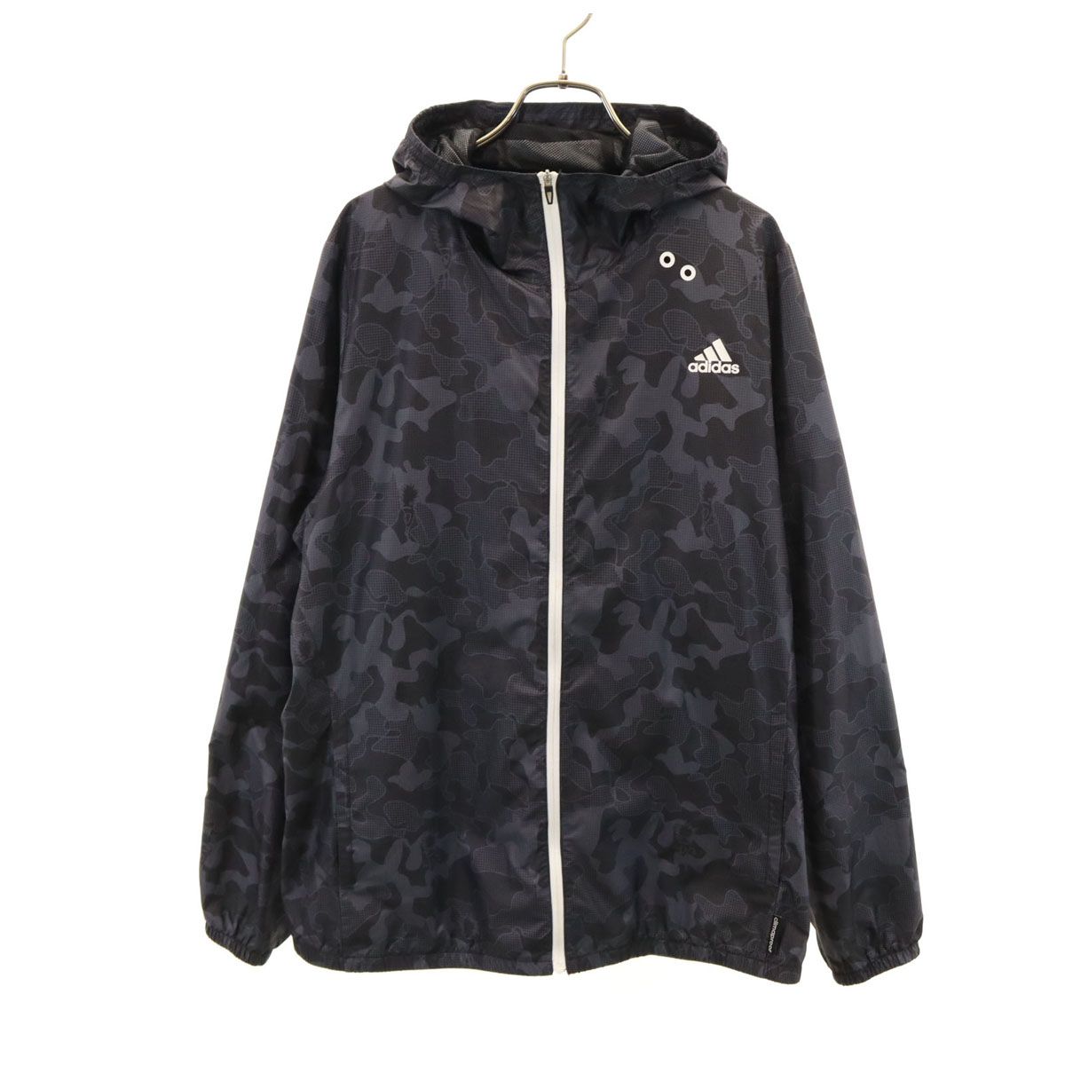 adidas アディダス カモフラ柄 長袖 ウインドブレーカー 2XO