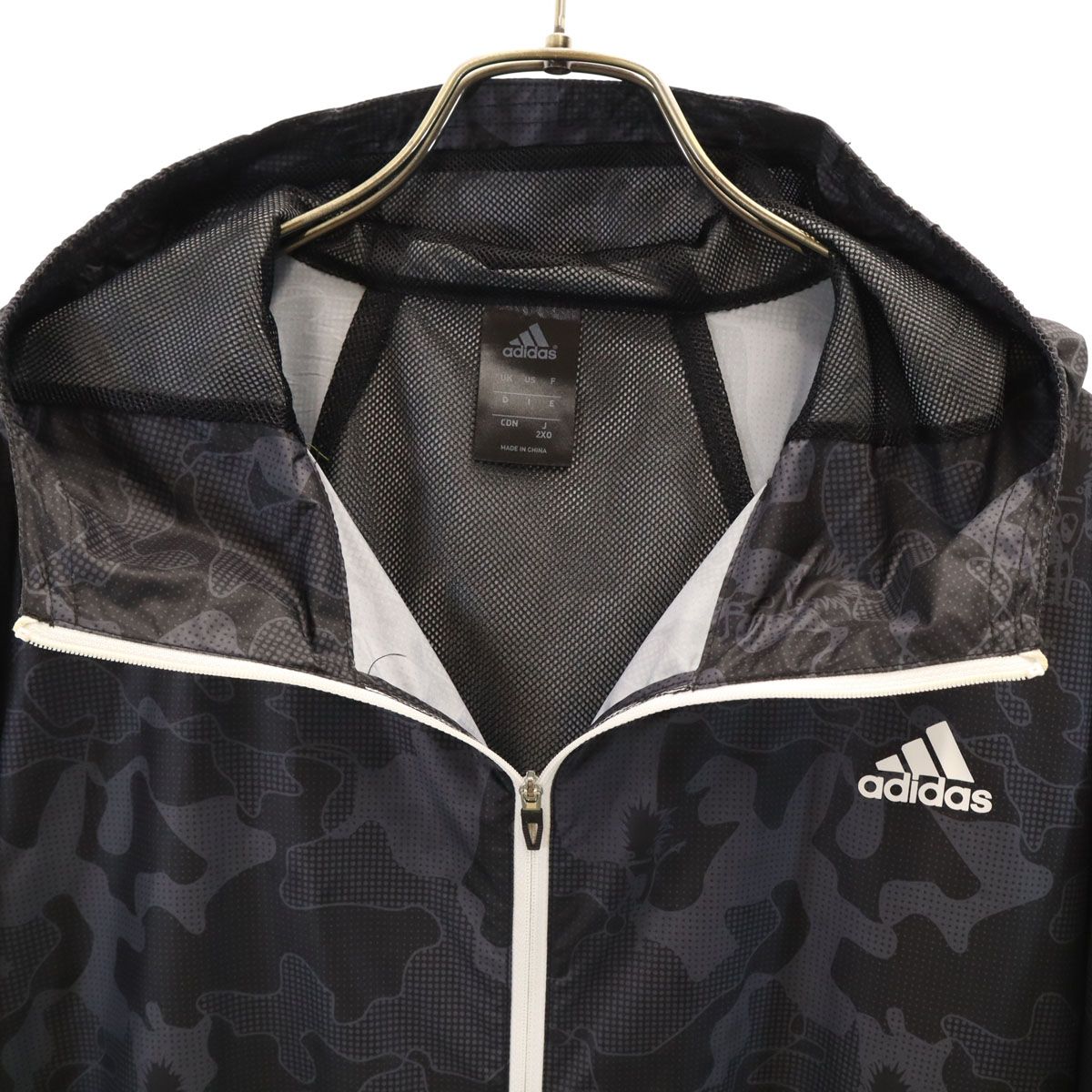 adidas アディダス カモフラ柄 長袖 ウインドブレーカー 2XO