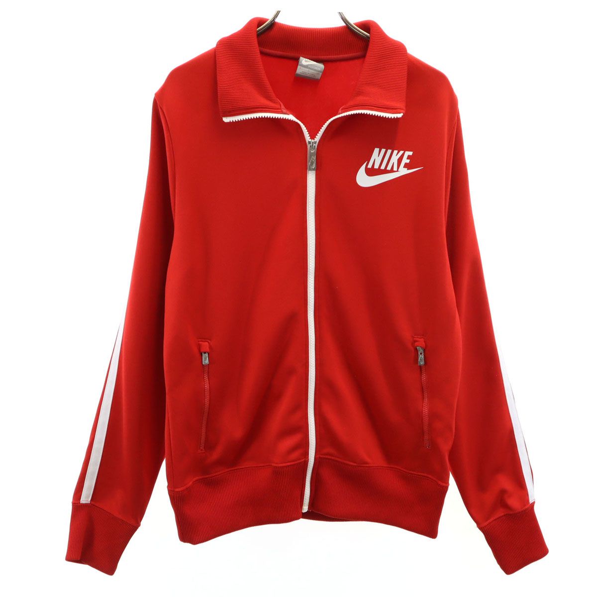 NIKE ナイキ トラックジャケット S レッド ジャージ メンズ 古着 