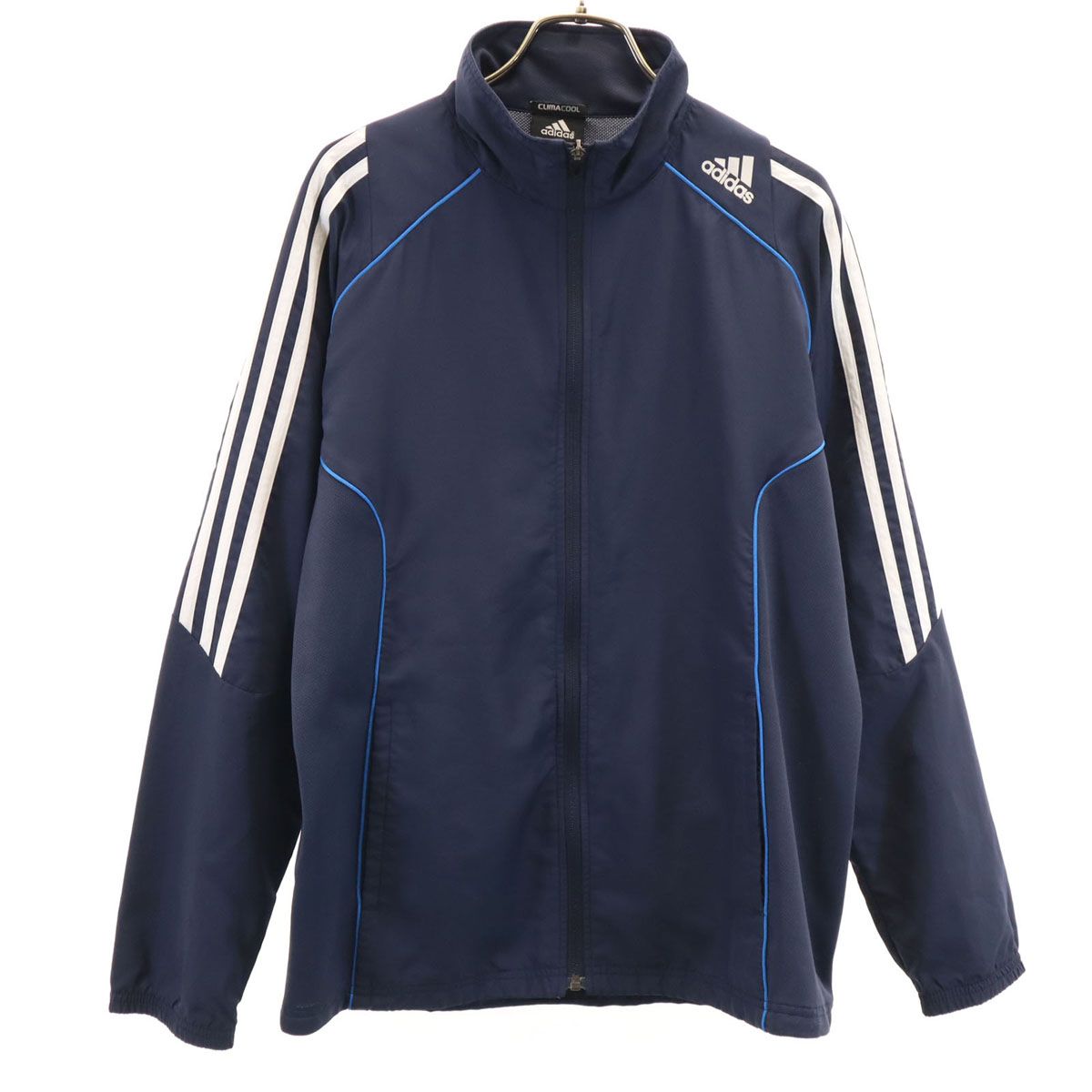 adidas アディダス ジップジャケット M ネイビー メンズ 古着 - メルカリ