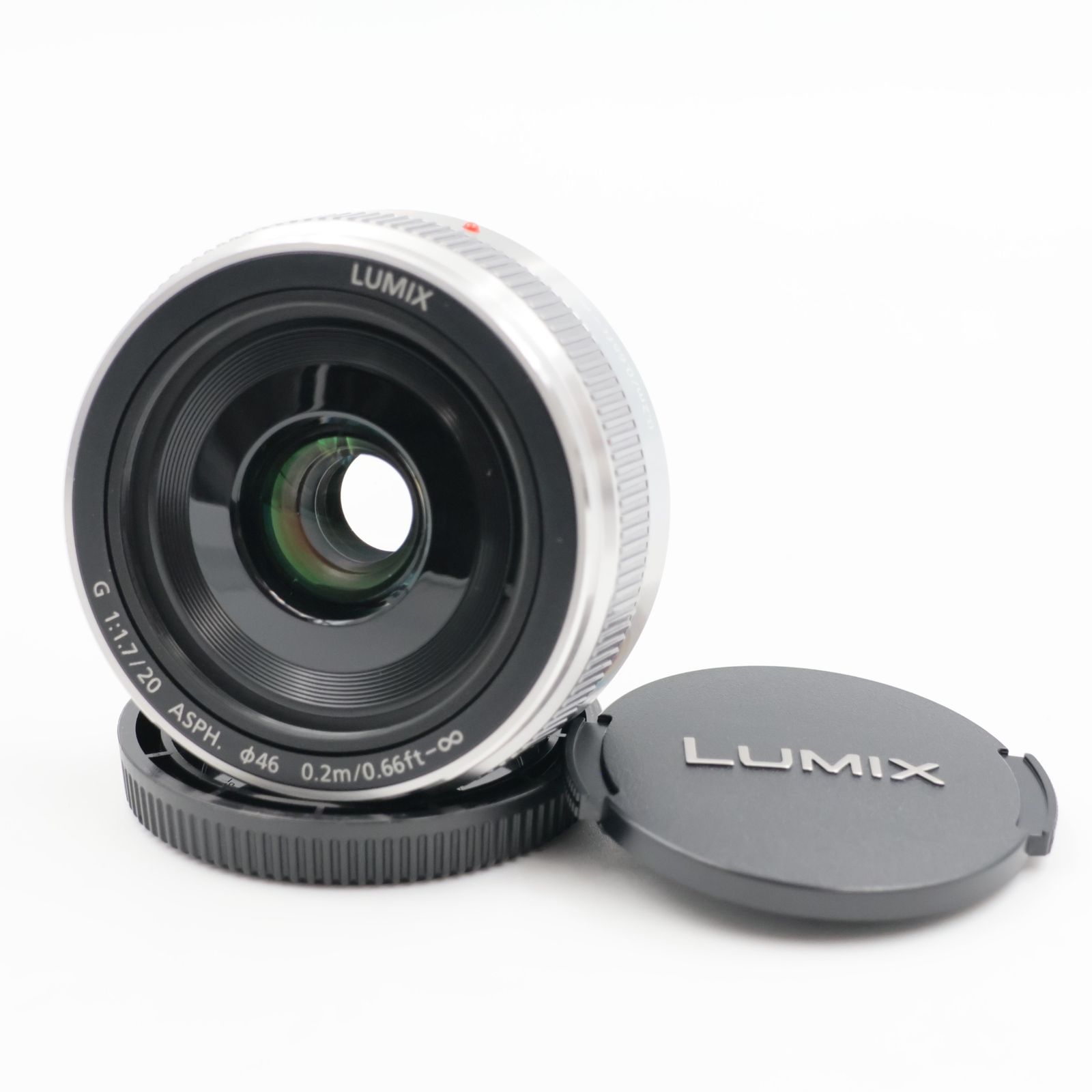 ■極上品■ Panasonic G 20mm F1.7 II ASPH. シルバー 単焦点レンズ H-H020A-S