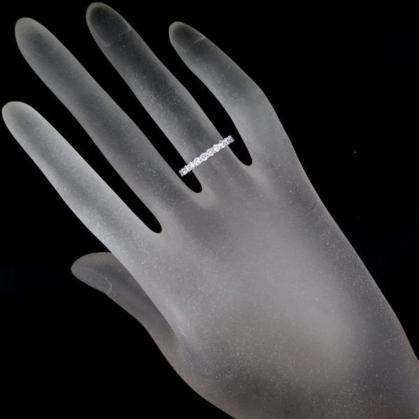 ロイヤルアッシャー ダイヤモンド 0.50ct エタニティ リング Pt950