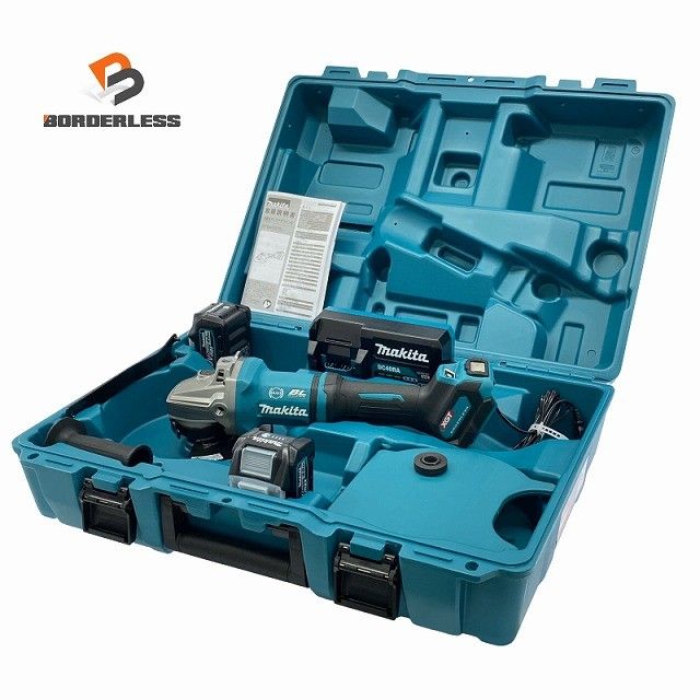 ☆未使用品☆makita マキタ 180mm 充電式ディスクグラインダ GA037GRMX バッテリー2個(4.0Ah) 充電器 ケース付130762