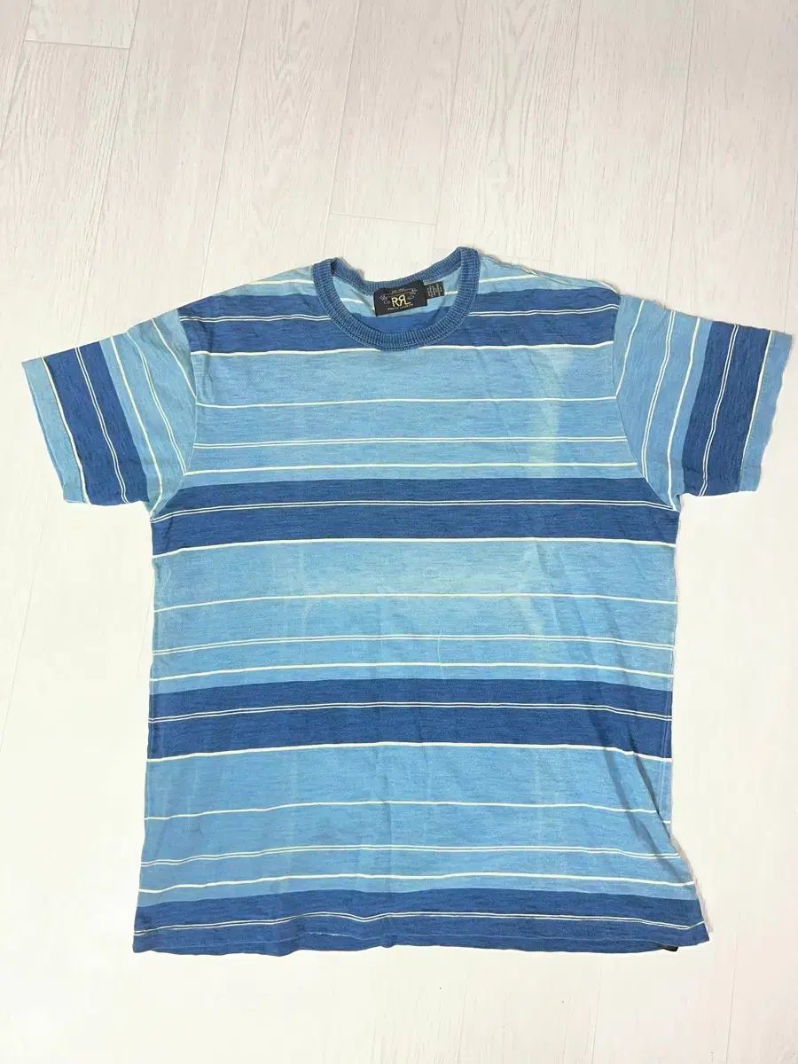 RRL(ダブルアールエル) ストライプ 半袖Tシャツ