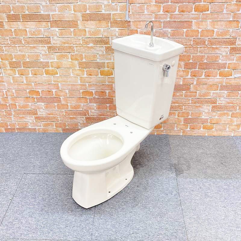 【中古品】【美品】 TOTO トイレ 洋式便器 (壁排水) 排水芯170mm 「C730P」 タンク「S731B」 一式セット #54R(アイボリー) 40F