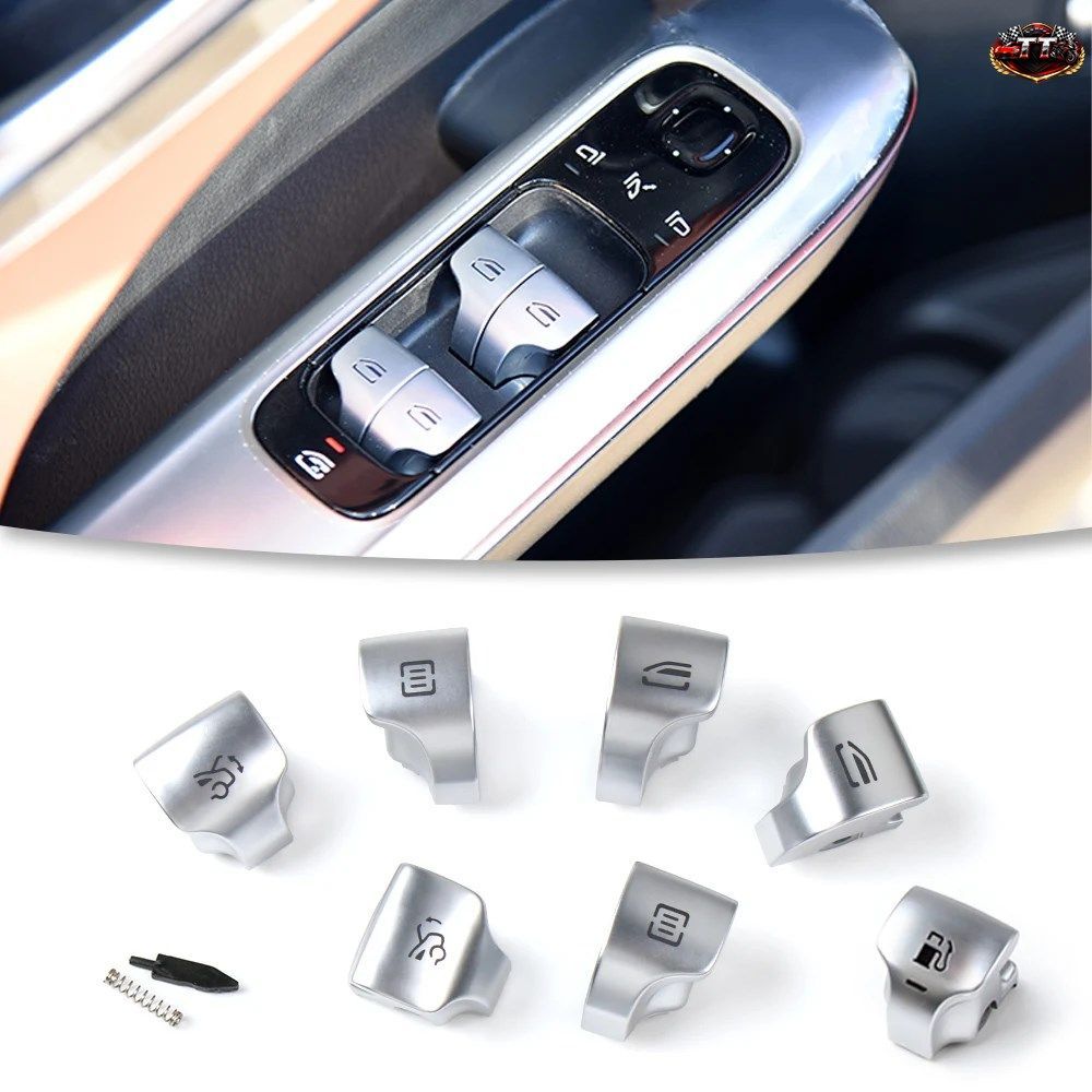 CAR MASTER ウィンドウリフトコントロールスイッチ修理ボタンキャップ メルセデスベンツ C E GLC S W206 W214 W254 W223 21-25 EQE/EQE SUV