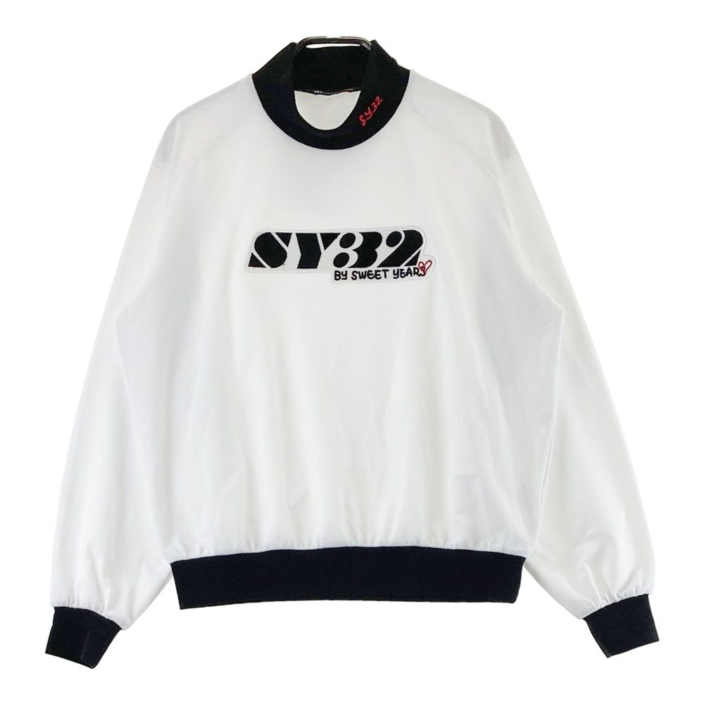 サイズ：M SY32 BY SWEET YEARS GOLF エスワイサーティトゥ 2024年モデル ハイネック 長袖Tシャツ ホワイト系 [240101722254] ゴルフウェア レディース ストスト