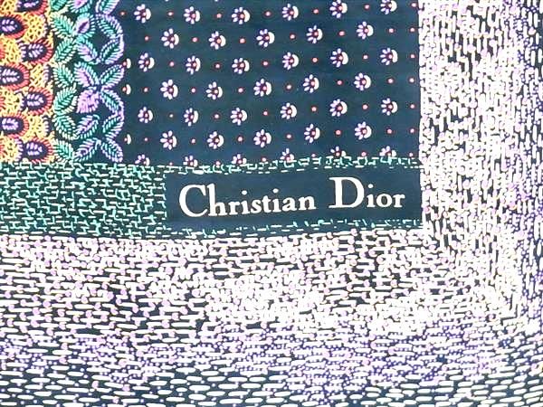 極美品　ChristianDior　ディオール　大判スカーフ　ショール　WOOL □美品□ ChristianDior クリスチャンディオール 鳥柄 スカーフ