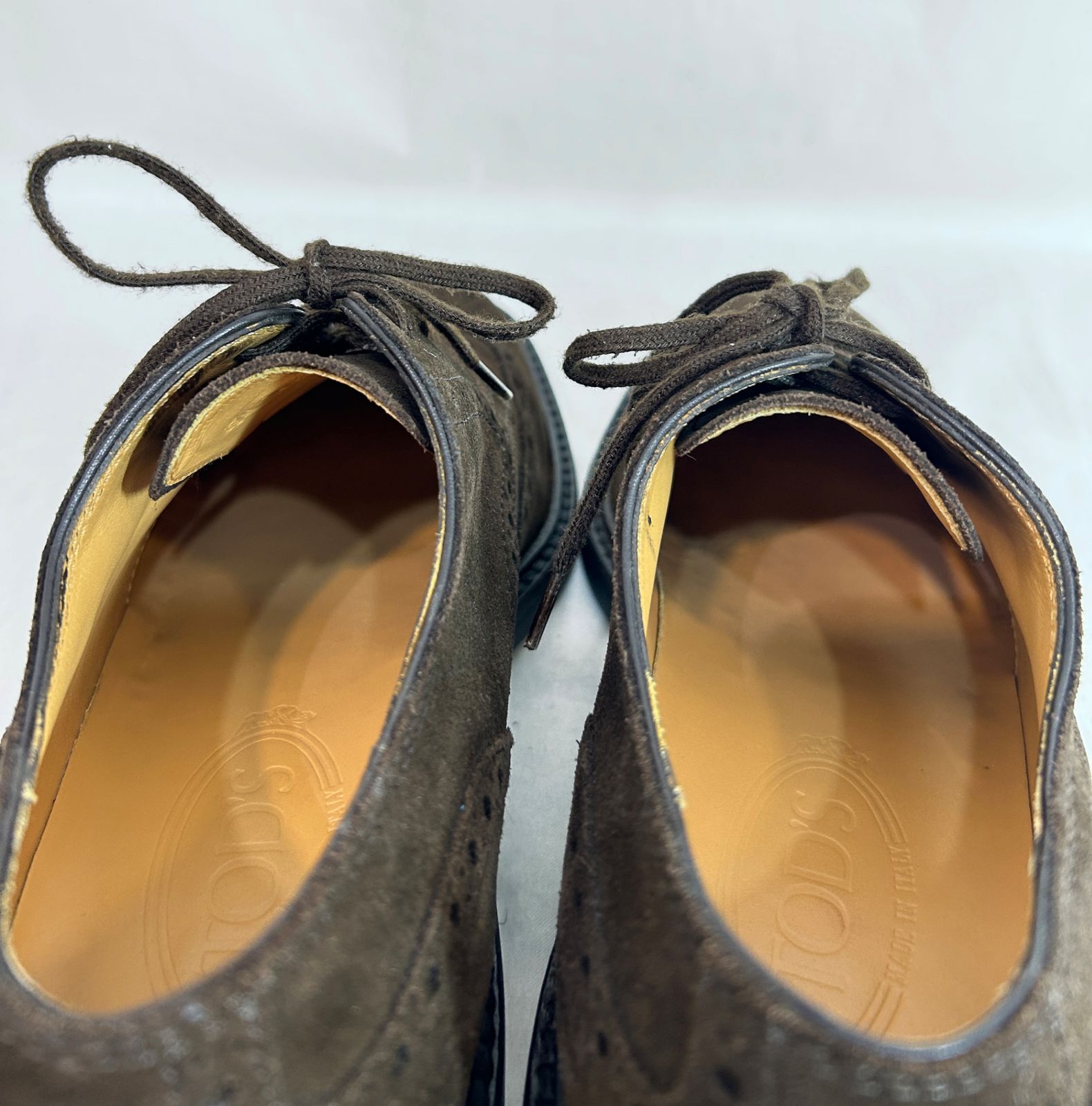 TOD'S (6) スエード ウイングチップ シューズ 革靴 トッズ スウェード