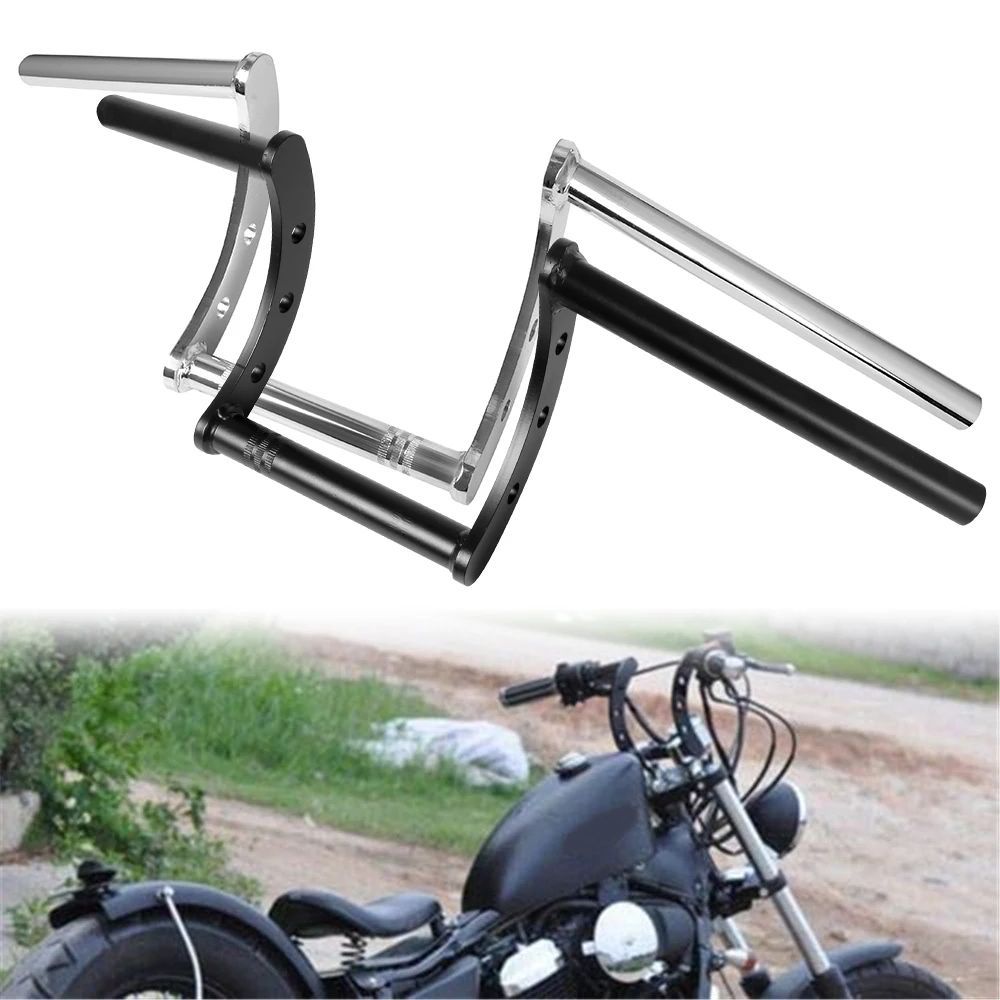 MOTORCYCLE / 7/8インチ 1インチ TRACKER HANDLEBARS DRAG Z BAR IRON MOTORBIKE HARLEY HONDA YAMAHA KAWASAKI