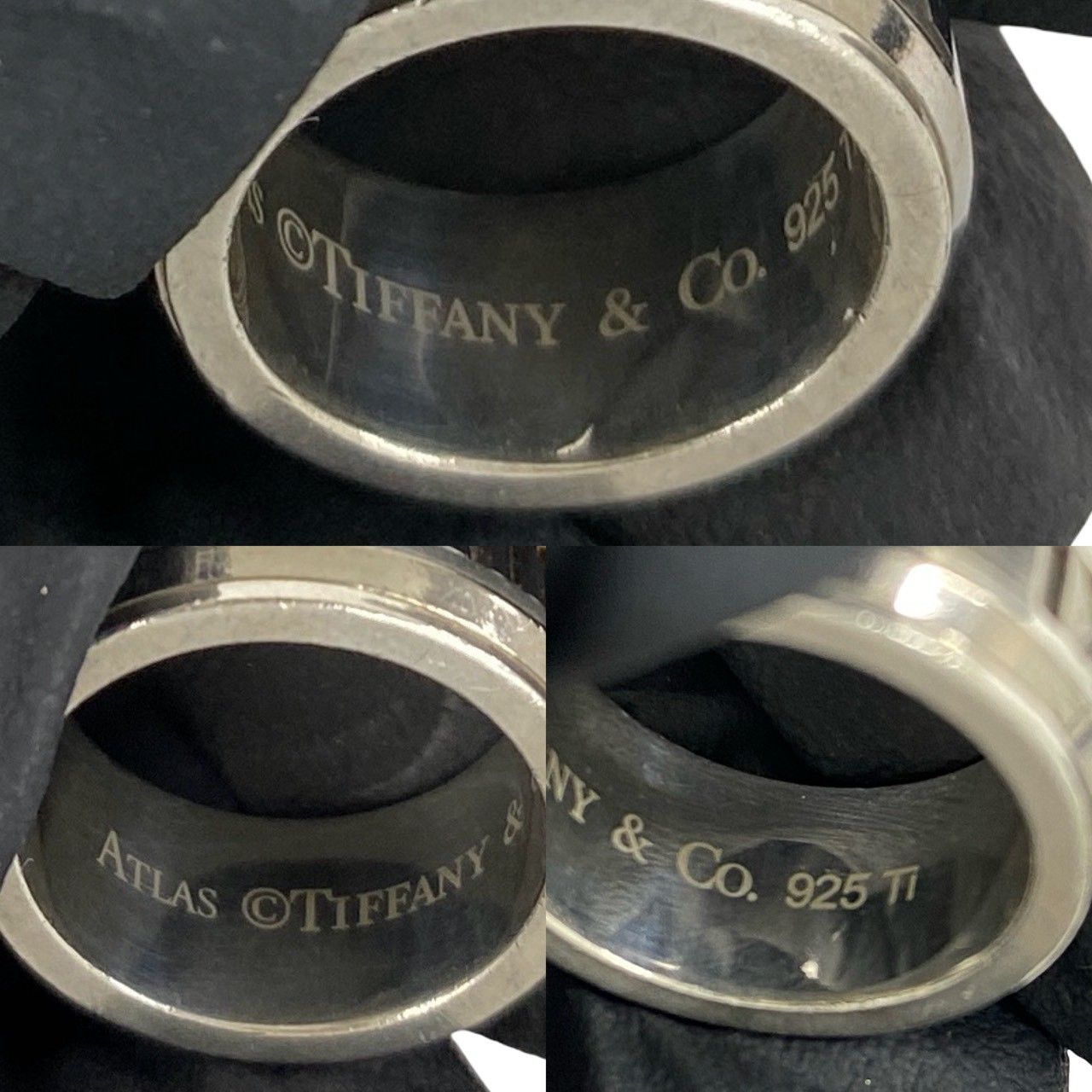 極 美品 TIFFANY&Co. ティファニー ヴィンテージ アトラス リング