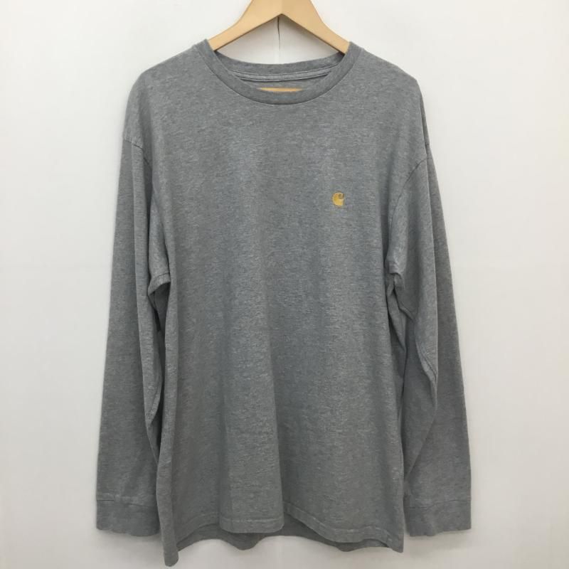 Carhartt カーハート Tシャツ 長袖 carhartt L/S CHASE T-SHIRT Gray / Gold