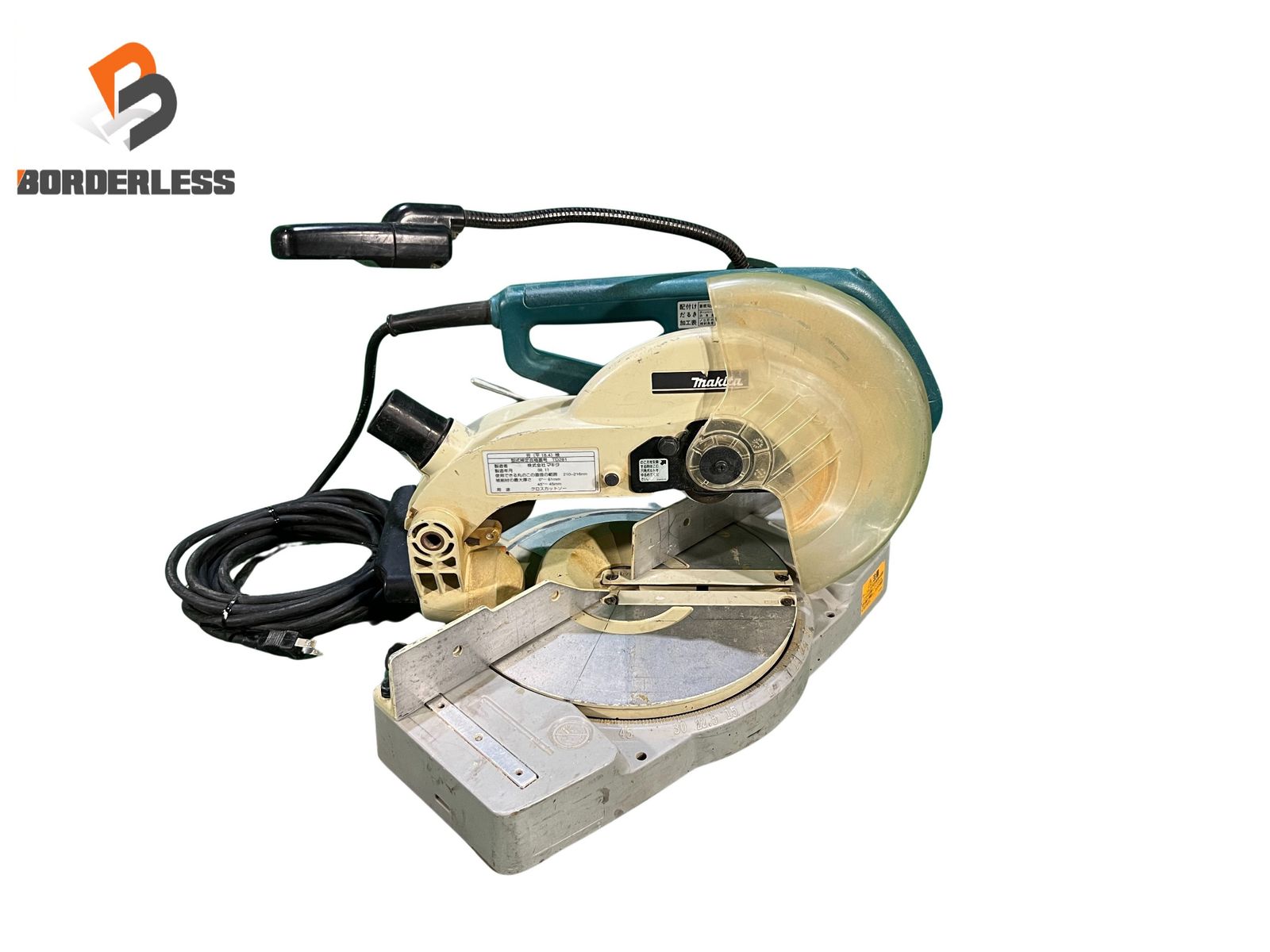 ☆中古品☆makita マキタ 100V 216mm 卓上丸ノコ LSO840F クロスカットソー マルノコ 丸のこ 切断 木材加工 電動工具129876