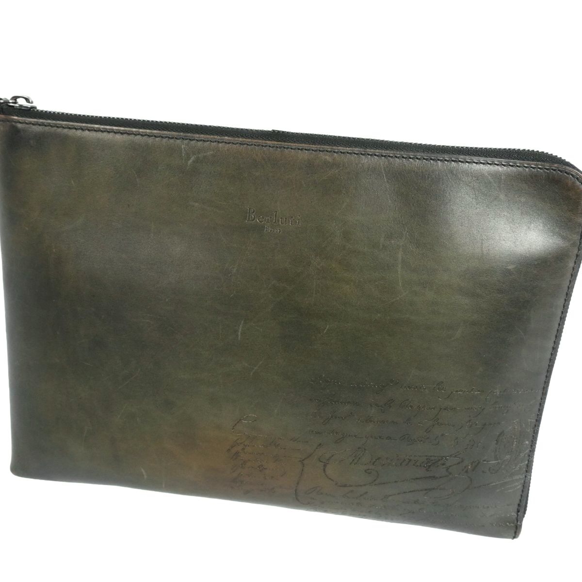 美品 ベルルッティ Berluti バッグ ニノ GM クラッチバッグ セカンド 