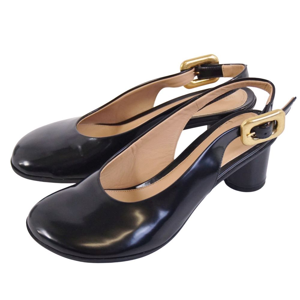 美品 ボッテガヴェネタ BOTTEGA VENETA パンプス アトミック バッ