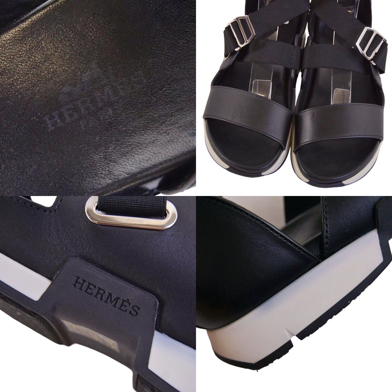 エルメス HERMES サンダル 2019 アンクルストラップ レザー シューズ