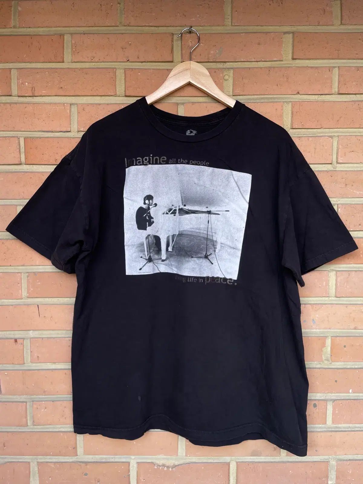 XL ジョーン レノン イマジン 写真 フォト Tシャツ 半袖
