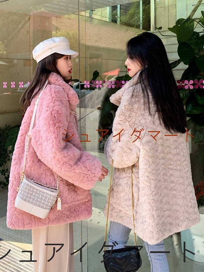 ダッフルコート レディース ボアコート 冬 厚手 もこもこ ボアコートミドル丈 アウター ファーコート アウター ビッグシルエット オーバーサイズ 暖か 体型カバー 大きいサイズ 秋 冬