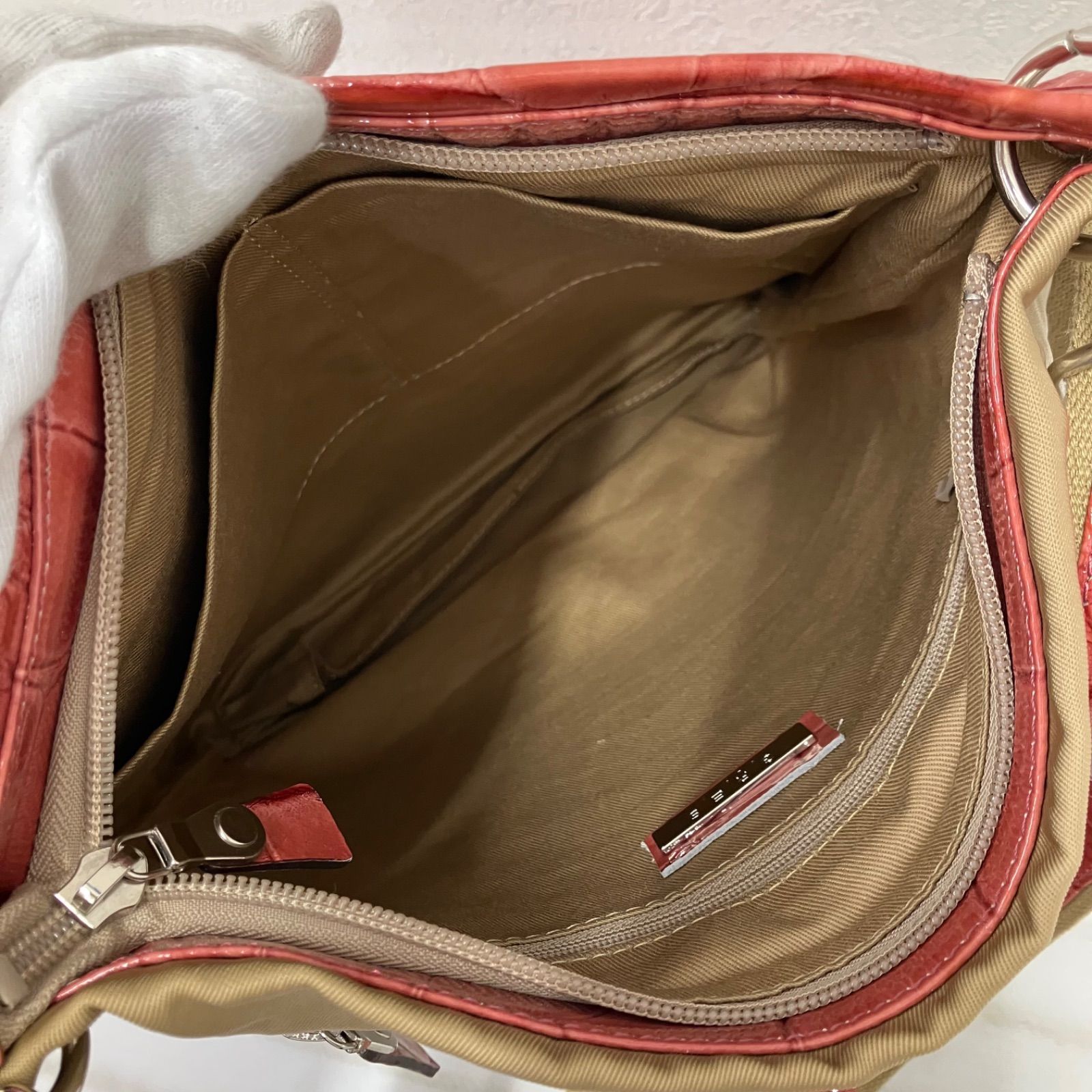 5280 GRES グレ ショルダーバッグ レディース コーラルオレンジ 