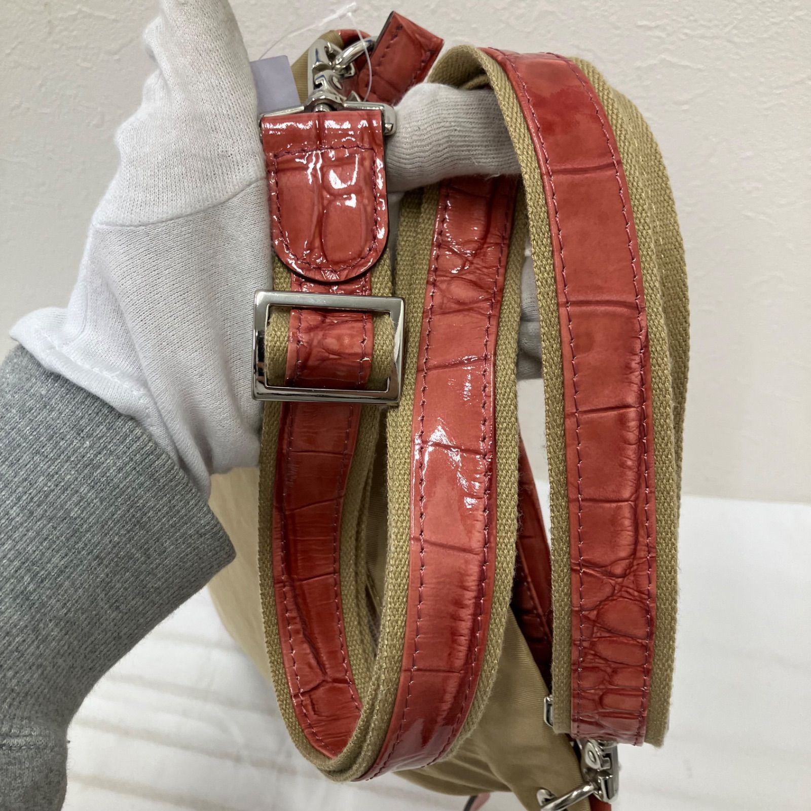 5280 GRES グレ ショルダーバッグ レディース コーラルオレンジ 