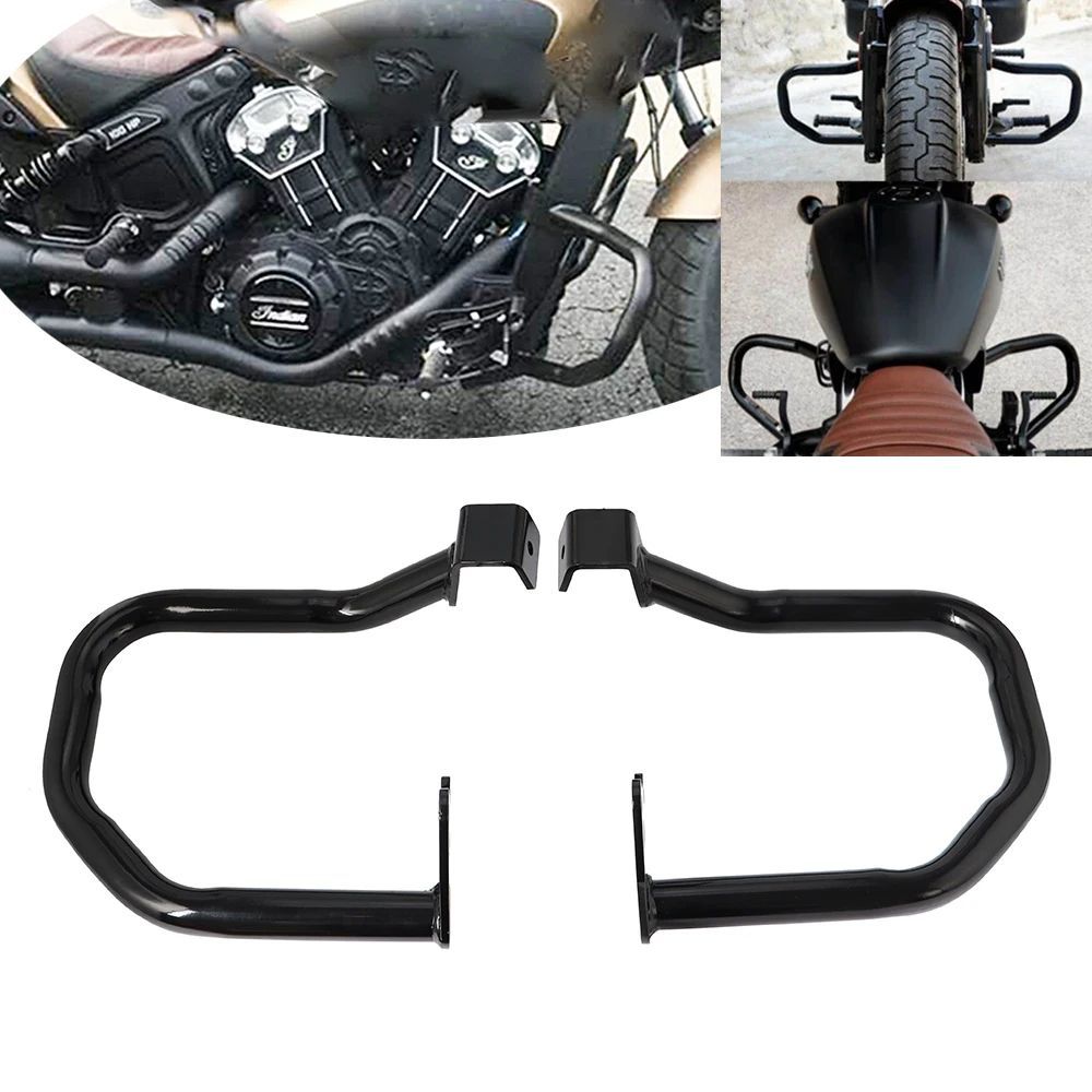 2PCS MOTORCYCLE ENGINE GUARD HIGHWAY CRASH BARS BUMPER PROTECTOR STEEL INDIAN SCOUT 2015-2018 SCOUT SIXTY 2016-2018