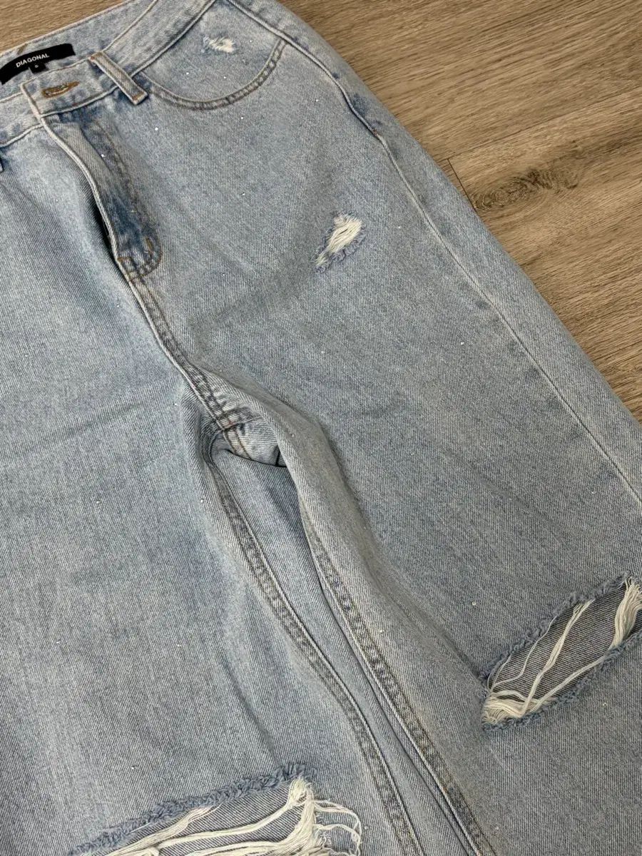 DIAGONAL スタッズ デニム S 新品