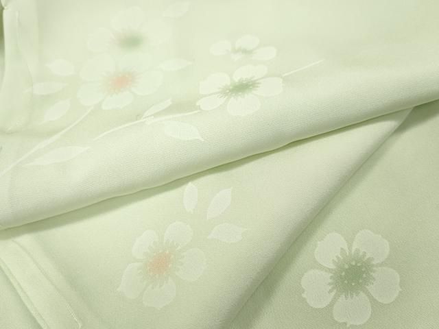 平和屋着物●長襦袢　無双仕立て　枝花文　暈し染め　正絹　逸品　CABH2415ut