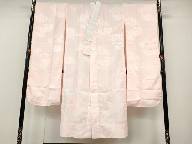 平和屋着物●振袖用長襦袢　無双仕立て　麻の葉花地紋　洗える着物　CABH2417ut