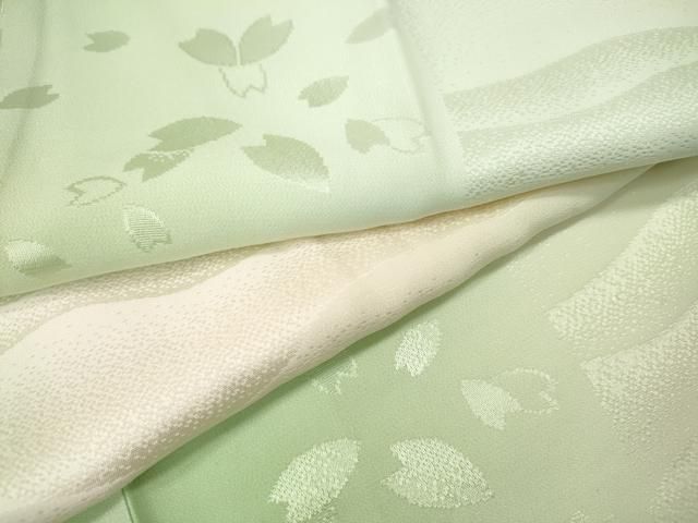 平和屋着物●長襦袢　袷　霞舞花文　暈し染め　正絹　逸品　CABH2419ut