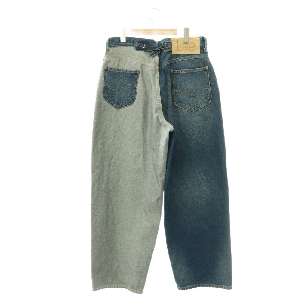 アンスクリア INSCRIRE 25AW COWBOY RIDERSPANTS デニムパンツ ×LEE×LESSAGE ジーンズ ワイド ボタンフライ L インディゴ /HS ■OS アンスクリア INSCRIRE 25AW COWBOY RIDERSPANTS デニムパンツ ×LEE×LESSAGE ジーンズ ワイド ボタンフライ L インディゴ /HS ■OS